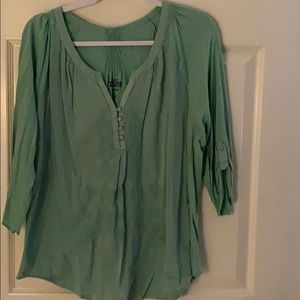Green cotton Shirt